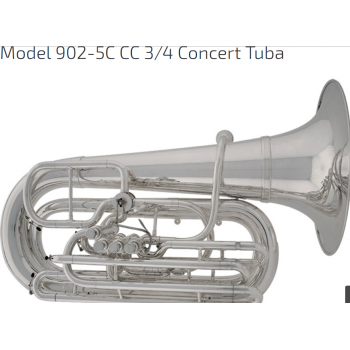 KÈN INSTRUMENTS - TUBAS-Model 902-5C CC 3-4 Concert Tuba